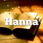 Znaczenie imienia Hanna