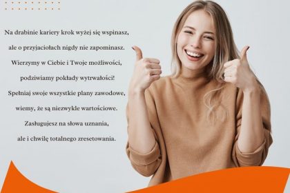 Życzenia z okazji awansu w pracy