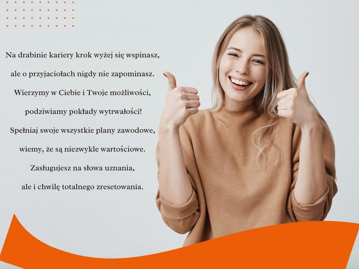 Życzenia z okazji awansu w pracy
