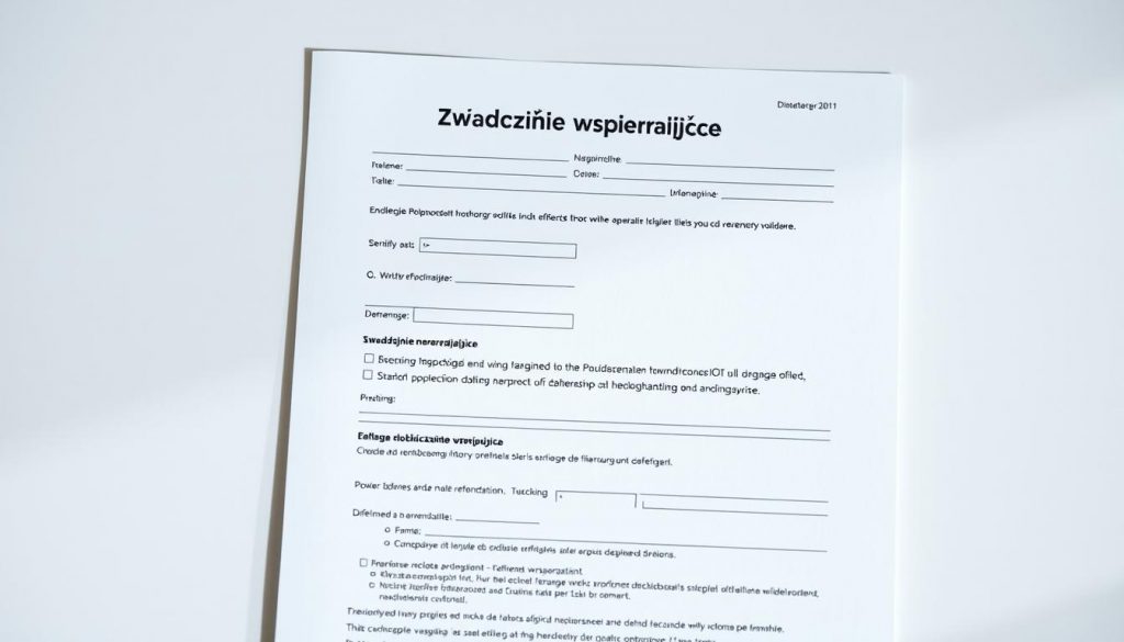 wzór wniosku o świadczenie wspierające