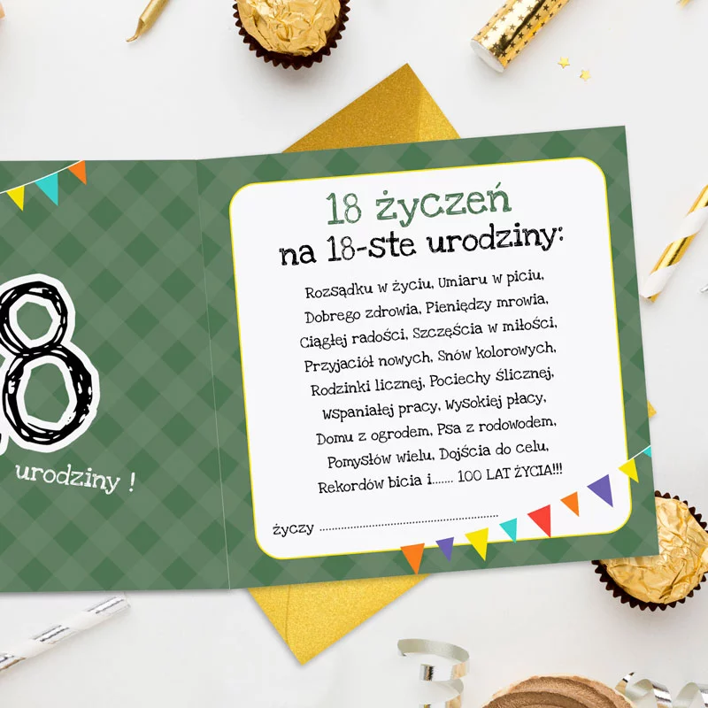 Życzenia na osiemnastkę dla koleżanki