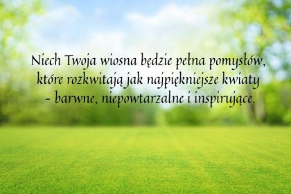 Życzenia na powitanie wiosny