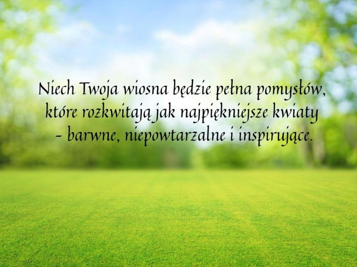 Życzenia na powitanie wiosny