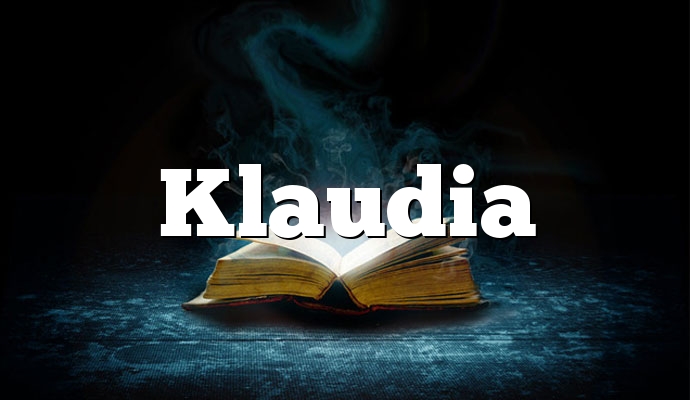 Znaczenie imienia Klaudia