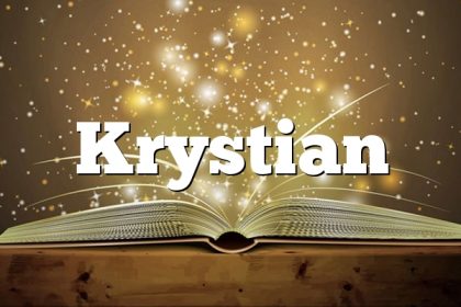 Znaczenie imienia Krystian