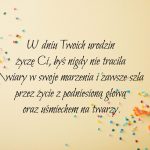 Życzenia urodzinowe dla córki przyjaciela